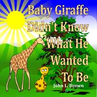 Baby giraffe didn't know what he wanted to be